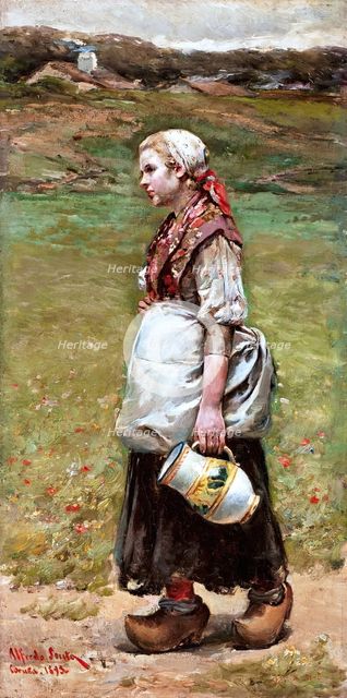 Path to the Spring, 1893. Creator: Alfredo Souto Cuero.