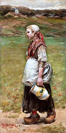 Path to the Spring, 1893. Creator: Alfredo Souto Cuero