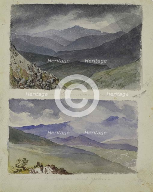 Path to Sinano after the storm, 1835. Creator: Briullov, Karl Pavlovich (1799-1852).