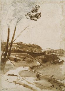Path along the Tiber, c1635-1640. Artist: Claude Lorrain