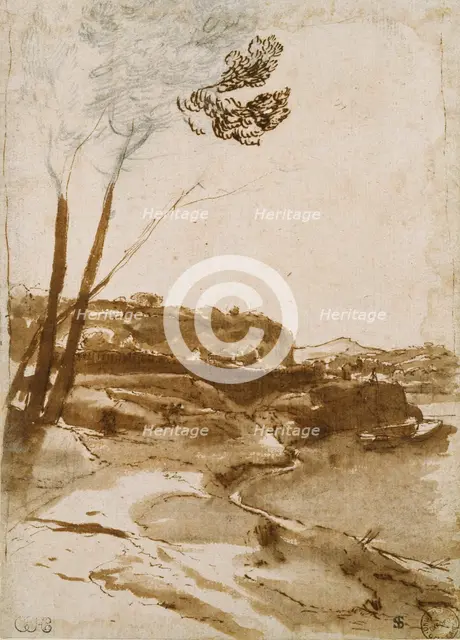 Path along the Tiber, c1635-1640. Artist: Claude Lorrain.