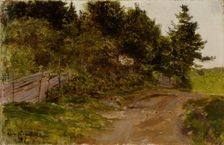 Path in the Forest, 1887. Creator: Eero Jarnefelt