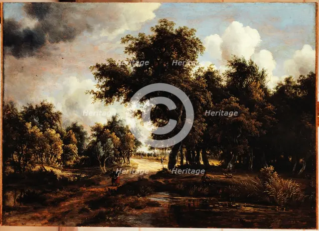 Path in the forest, between 1658 and 1709. Creator: Meindert Hobbema.