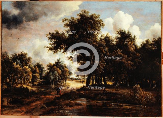 Path in the forest, between 1658 and 1709. Creator: Meindert Hobbema.