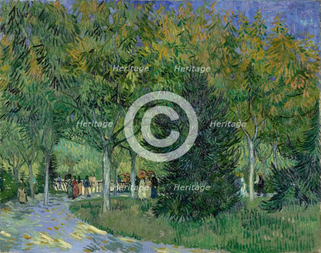 Path in the Park of Arles, 1888. Creator: Gogh, Vincent, van (1853-1890).