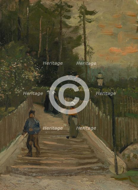 Path in Montmartre, 1886. Creator: Gogh, Vincent, van (1853-1890).