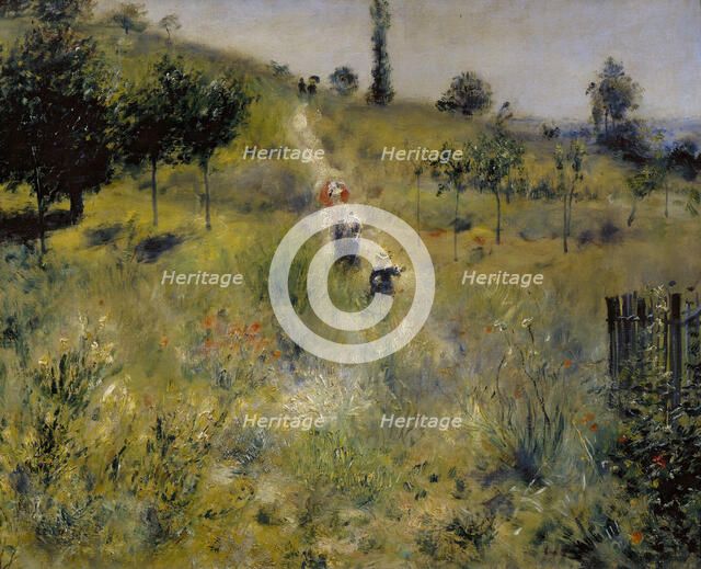 Path Leading through Tall Grass. Artist: Renoir, Pierre Auguste (1841-1919)