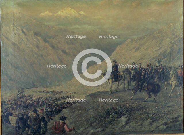 Path of los Andes commanded by Jose de San Martin in 1817.