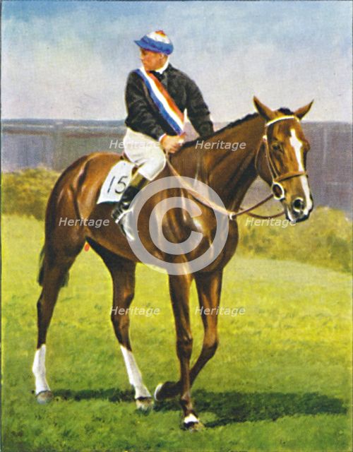 Path of Peace, Jockey: M. Beary', 1939. Artist: Unknown.