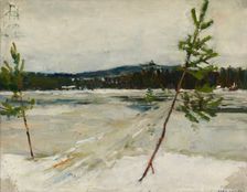 Path on the Ice, 1887. Creator: Akseli Gallen-Kallela