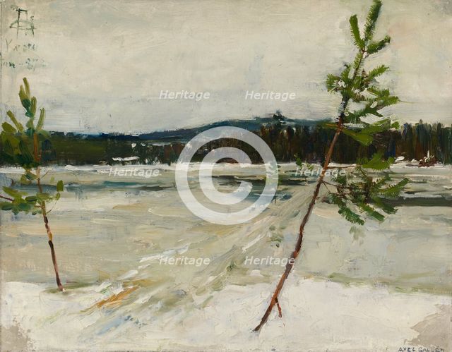 Path on the Ice, 1887. Creator: Akseli Gallen-Kallela.