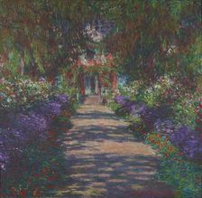 Pathway in Monet's Garden at Giverny, 1902. Creator: Monet, Claude (1840-1926)