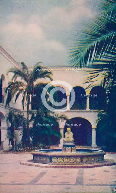 'Patio of the House of Hospitality', c1935. Artist: Unknown.