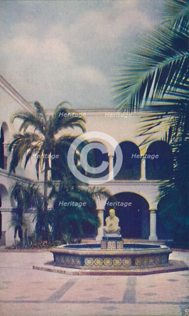 'Patio of the House of Hospitality', c1935. Artist: Unknown.