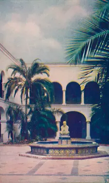 Patio of the House of Hospitality c1935