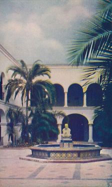 Patio of the House of Hospitality c1935