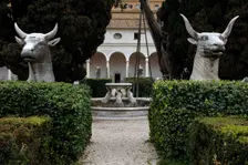 Patio, National Roman Museum (Baths of Diocletian), Rome, Italy, 2009. Creator: LTL