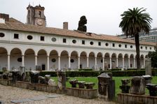 Patio, National Roman Museum (Baths of Diocletian), Rome, Italy, 2009. Creator: LTL