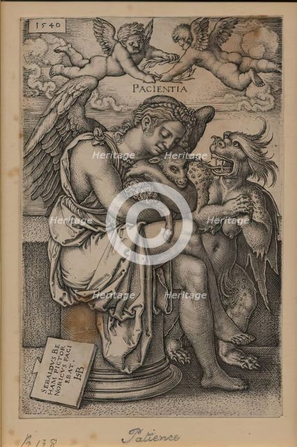 Patience, 1540. Creator: Sebald Beham.
