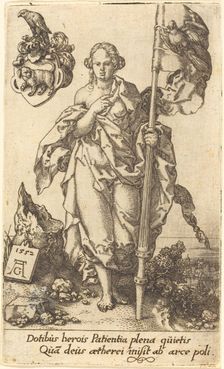 Patience, 1552. Creator: Heinrich Aldegrever