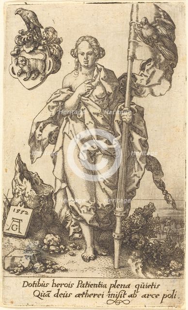Patience, 1552. Creator: Heinrich Aldegrever.