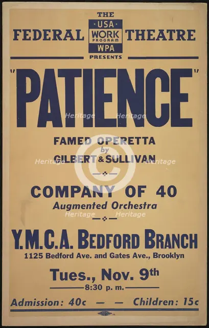 Patience, New York, [1930s]. Creator: Unknown.