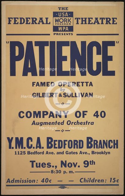 Patience, New York, [1930s]. Creator: Unknown.