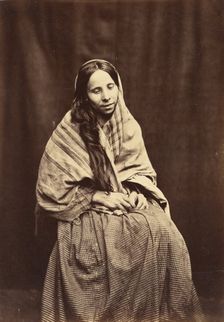 Patient, Surrey County Lunatic Asylum, 1850-55. Creator: Hugh Welch Diamond