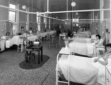 Patients on a women's surgical ward, Montague Hospital, Mexborough, South Yorkshire, 1968. Creator: Michael Walters