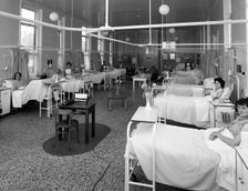 Patients on a women's surgical ward, Montague Hospital, Mexborough, South Yorkshire, 1968. Creator: Michael Walters