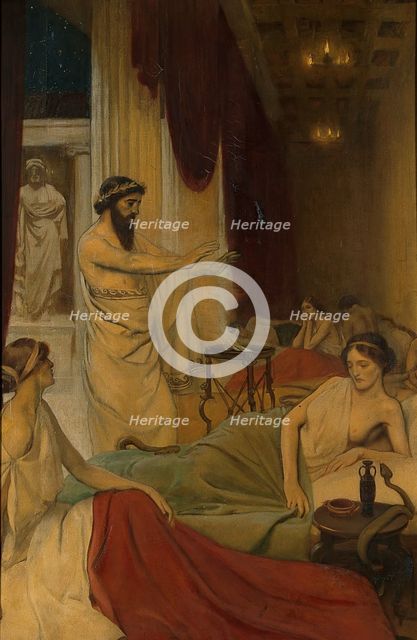 Patients sleeping in the temple of Aesculapius at Epidaurus, c1912. Creator: Ernest Board.