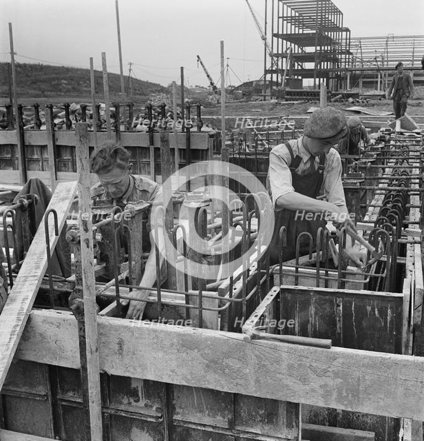 Patons and Baldwins Knitting Factory, Lingfield Close, Darlington, 11/08/1949. Creator: John Laing plc.