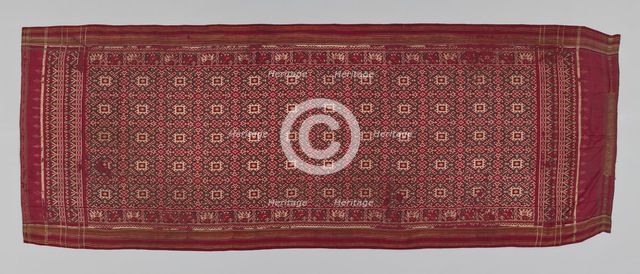 Patolu (ceremonial cloth), India, 18th/19th century. Creator: Unknown.