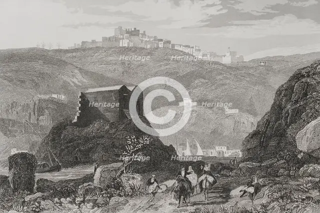 Patmos, 1840. Creator: Aubert.