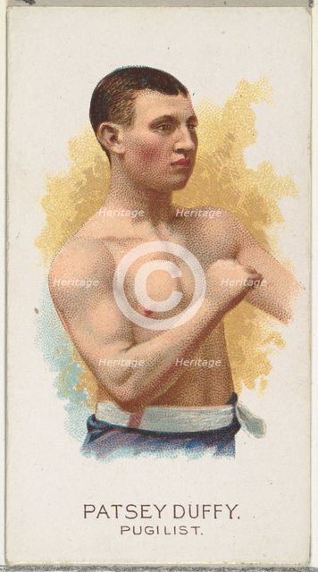 Patsey Duffy, Pugilist, from World's Champions, Series 2 (N29) for Allen & Ginter Cigarett..., 1888. Creator: Allen & Ginter.