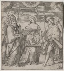 Patron Saints of Bologna, c. 1515-1520. Creator: Giacomo Francia (Italian, bef 1486-1557)