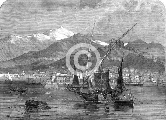 Patras, the seat of the provisional government at the beginning of the revolution in Greece, 1862. Creator: Unknown.