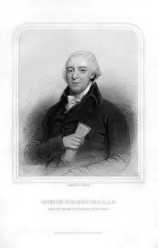 Patrick Colquhoun, Scottish police magistrate and statistical writer, (1870).Artist: S Freeman