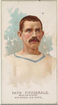 Patrick Fitzgerald, Pedestrian-Go As You Please, from World's Champions, Series 2 (N29) fo..., 1888. Creator: Allen & Ginter