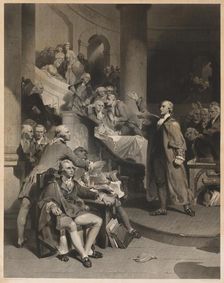 Patrick Henry Delivering His Celebrated Speech in the House of Burgesses, Virginia, 1852. Creator: Alfred Jones (American, 1819-1900)