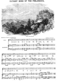 "Patriot Song of the Finlanders" - Sveaborg, from Helsingfors, 1854. Creator: Unknown