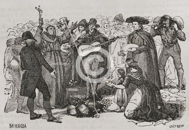 Patriotic donations and offerings by the Spaniards, War of Roussillon, (1793-1795), 1851.  Creator: Unknown.