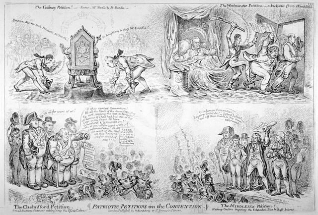 'Patriotic-Petitions on the Convention', 1808. Artist: James Gillray