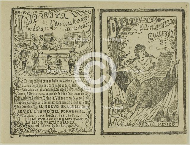 Patriotic Speeches, 1880. Creator: José Guadalupe Posada.