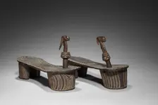 Patten-type Shoes with Pegs, c. 1800s. Creator: Unknown