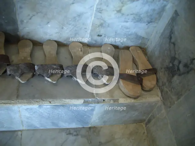 Pattens, Dar Essid Museum, Sousse, Tunisia, 2009.  Creator: Amanda Waite.