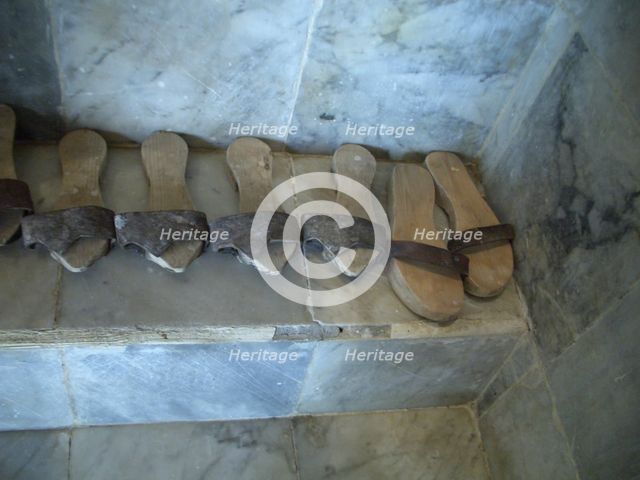 Pattens, Dar Essid Museum, Sousse, Tunisia, 2009.  Creator: Amanda Waite.