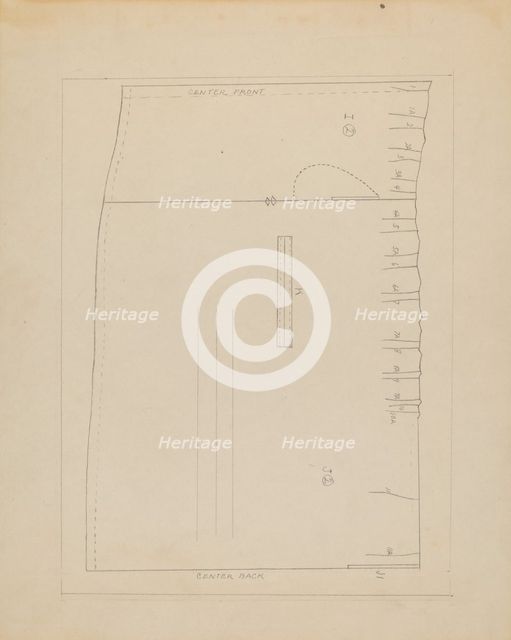 Pattern, 1935/1942. Creator: Percival Jenner.