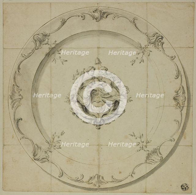 Pattern for China Plates (Utica), n.d. Creator: George Knapton.