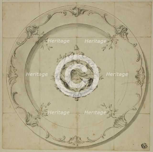 Pattern for China Plates (Utica), n.d. Creator: George Knapton.